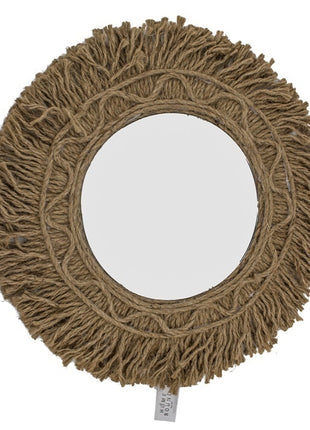 Spiegel  rond jute