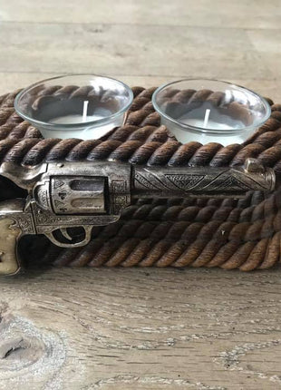 Waxinehouder revolver