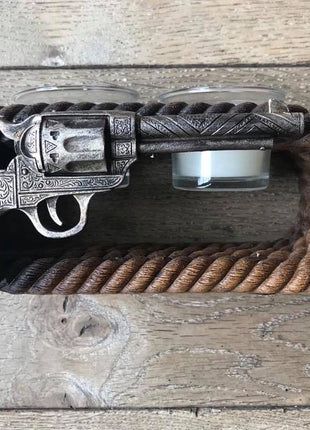 Waxinehouder revolver