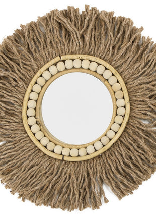 Spiegel  rond jute