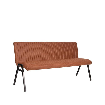 LABEL51 Eetkamerbank Matz - Cognac - Microfiber - 175 cm