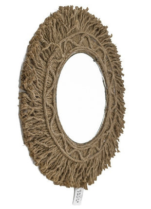 Spiegel  rond jute