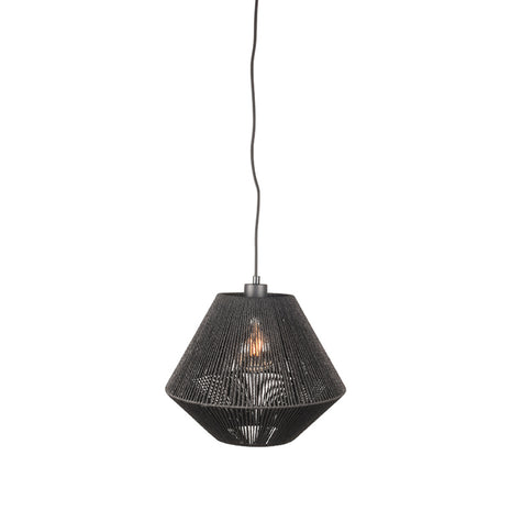 LABEL51 Hanglamp Ibiza - Zwart - Jute - 1-Lichts