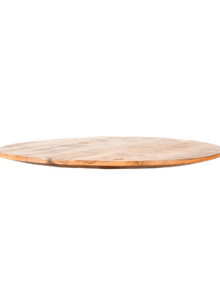 LABEL51 Eetkamertafel Tafelblad Sloppy Edge - Rough - Mangohout - Rond - 70 cm