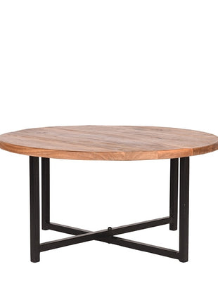 Salontafel Dex - Rough - Mangohout - Rond - 80 cm